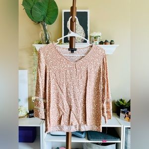 Cheetah print top; size small